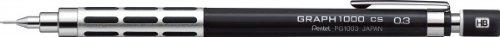 Pentel Mechanical Pencil, Graph 1000 CS, for Draft, 0.3mm, Black (PG1003CS-A)