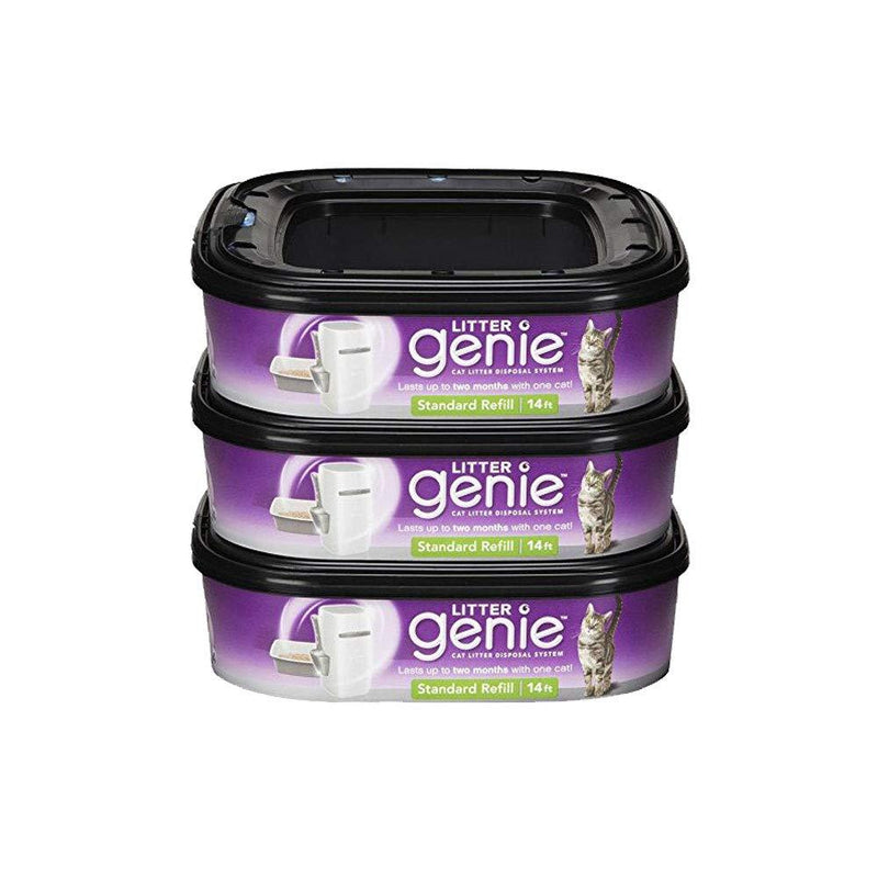 Litter Genie Standard Cat Litter Disposal System Refills (Pack of 3) 3 Count (Pack of 1)