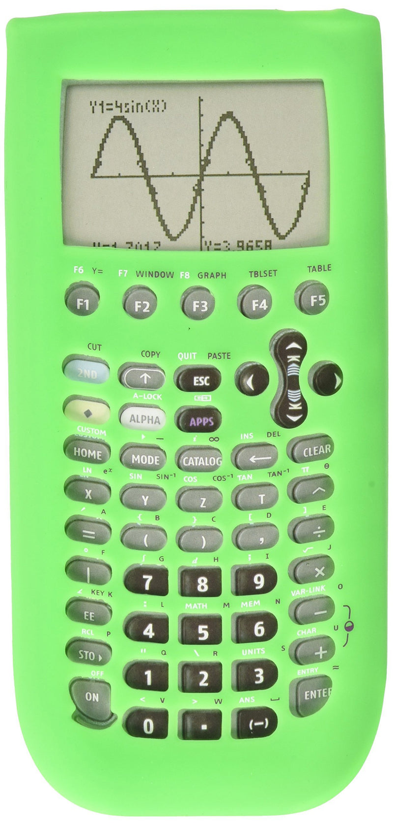 Guerrilla Silicone Case for Texas Instruments TI-89 Titanium Graphing Calculator, Green