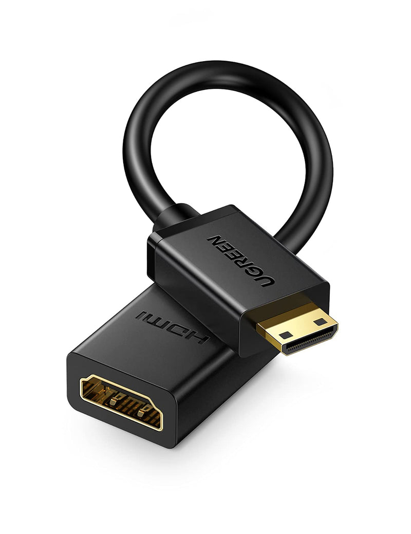 UGREEN Mini HDMI Adapter Mini HDMI to HDMI Female Cable Adapter 4K Compatible for Raspberry Pi Zero W DSLR Camera Camcorder Graphics Video Card Laptop Pico Projector Tablet 8 Inch