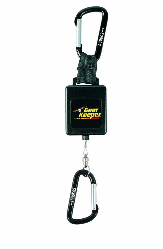 Gear Keeper RT3-4558 Retractable Instrument Tether with Aluminum Carabiner, 80 lbs Breaking Strength, 58 oz Force, 22" Extension