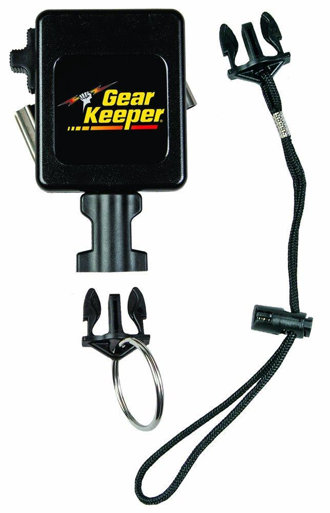 Gear Keeper RT3-7512 Retractable Instrument Tether with Stainless Steel Rotating Belt Clip, 80 lbs Breaking Strength, 12 oz Force, 42" Extension