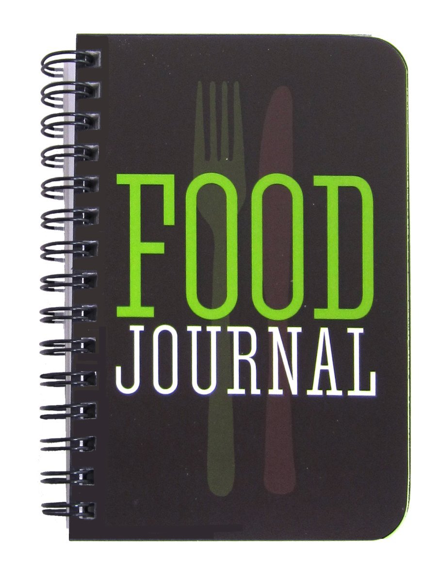 BookFactory Food Journal/Food Tracking Diary/Diet Journal - 120 Pages, Durable Thick Translucent Cover, Wire-O Binding, 3 1/2” x 5 1/4" (JOU-120-M3CW-A (Food)) Food Journal 120 pages - 3.25" x 5.25"