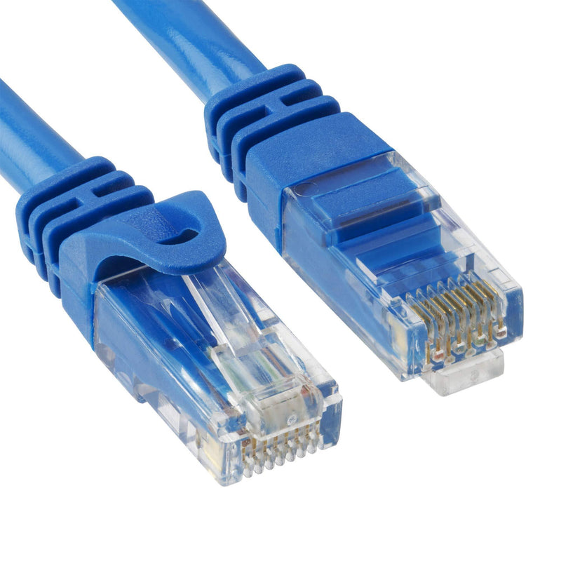 Cmple - High Speed Cat 6 Cable - 10 Gbps Network Cable, Cat6 Ethernet LAN, Gold Plated RJ45 Connectors - 50 Feet Blue 50FT