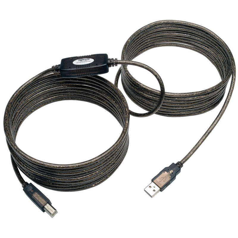 Tripp Lite USB 2.0 Hi-Speed A/B Active Repeater Cable (M/M) 25-ft. (U042-025) Silver 25 ft.