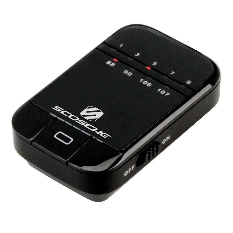 SCOSCHE FMT5 TuneTone Universal FM Stereo Transmitter for Mobile Devices, Black Portable