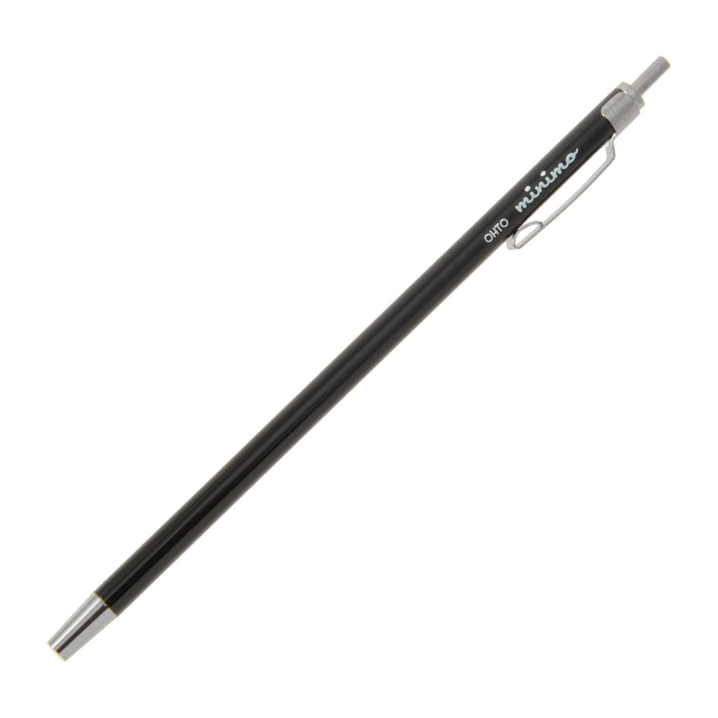 Ohto Minimo Ballpoint Pen with Holder - 0.5 mm - Black 1 Count (Pack of 1)