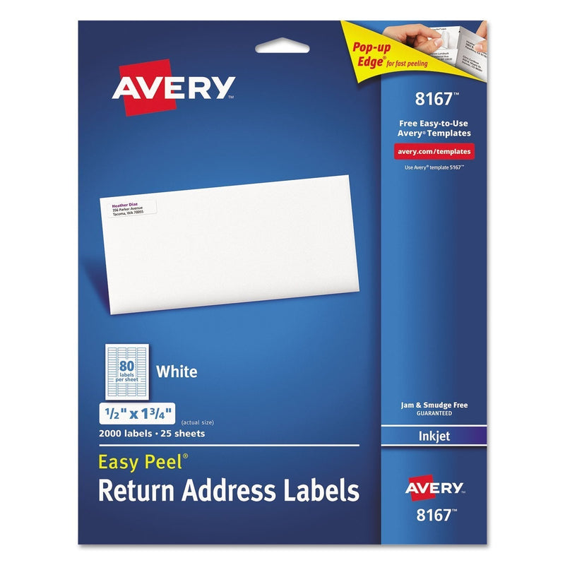 AVE8167 - Easy Peel Return Address Labels