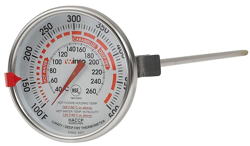 Winco - TMT-CDF5 3-Inch Dial Deep Fry/Candy Thermometer with 12-Inch Probe 1