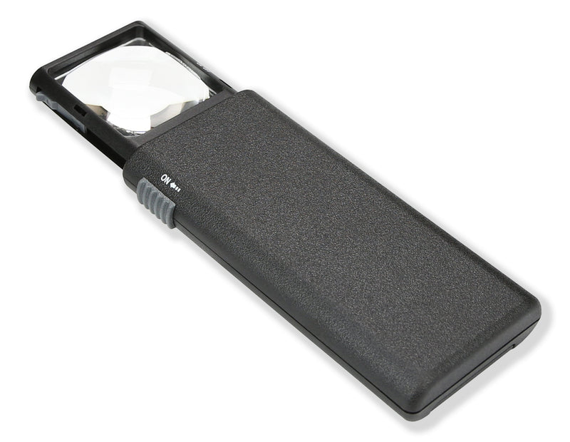 Carson LumiPop 5x Power LED Lighted Slide-Out Aspheric Magnifier (LP-66) , Black