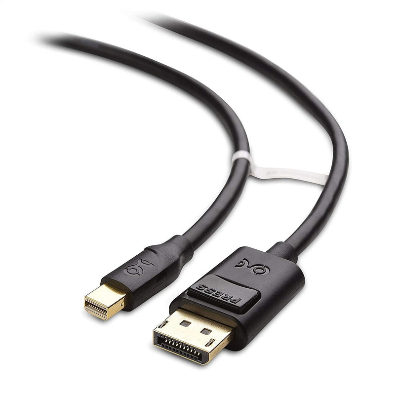 Cable Matters 4K Mini DisplayPort to DisplayPort Cable (DisplayPort to Mini DisplayPort) in Black 6 Feet - 4K 60Hz, 2K 144Hz Monitor Support