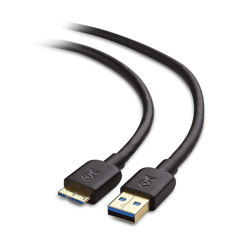 Cable Matters Short Micro USB 3.0 Cable (USB to USB Micro B Cable) in Black 3 ft 1m 1