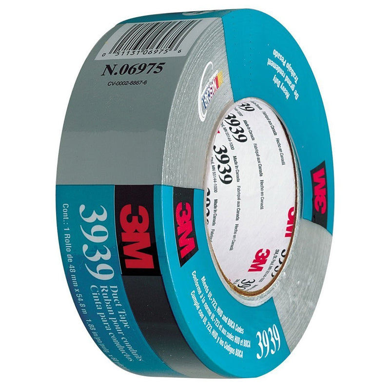 Tartan 3939 Waterproof Duct Tape, 2 in. x 60 yd, 06975 (1 Roll)