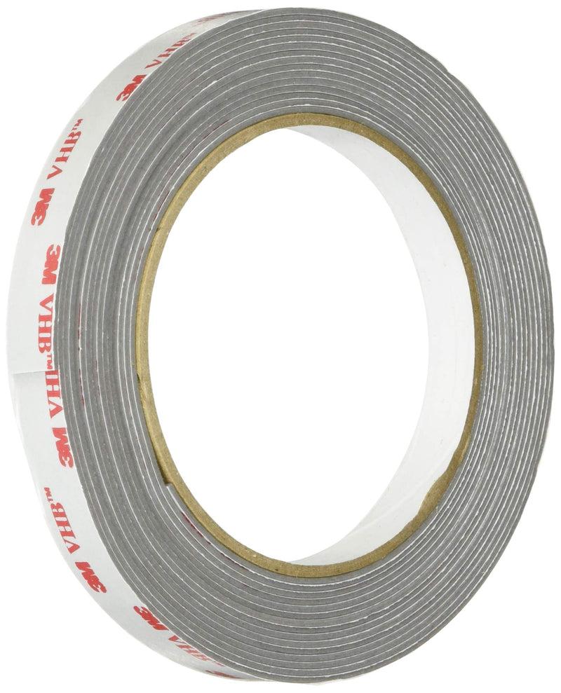 3M 4941/GRY055 Scotch 4941 VHB Tape: 1/2" x 15 ft, Grey