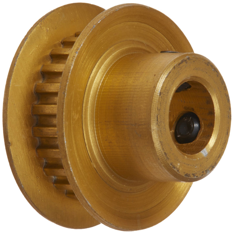 Gates PB24MXL012 PowerGrip Aluminum Timing Pulley, 2/25" Pitch, 24 Groove, 0.611" Pitch Diameter, 1/4" to 1/4" Bore Range, for 1/8" Width Belt