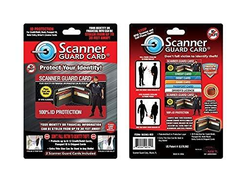 Scanner Guard Card - Credit Card Scanner Protector - The Only Patented and MET Lab Tested Card Protector Hence Higher Price - Free Refund If Hacked with Proof After 6 Months of Purchase