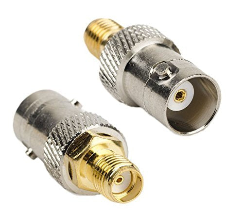 DHT Electronics 2pcs RF coaxial Coax Adapter SMA Female to BNC Female
