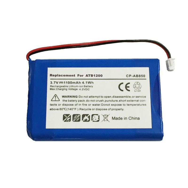 MPF Products High Capacity 1100mAh ATB-850 ATB-950 ATB-1200 Battery Replacement Compatible with RTI T1 T1-B T2 T2+ T2-B T2-C T2-Cs T3 & TheaterTouch Universal Remote Controllers