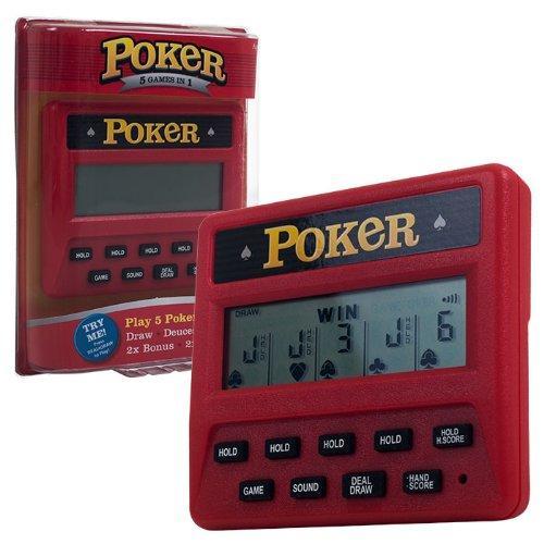 Trademark Global Electronic Handheld Game 5 in 1 Poker Game