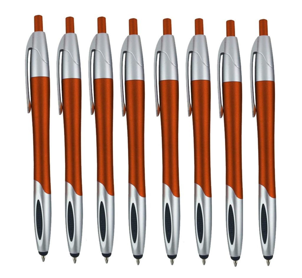 Stylus with Ball Point Pen Compatible with Motorola Xoom, Xyboard, Droid, Samsung Galaxy S IV / S4, Galaxy S III/S3 Compatible with Most Devices,(5 Pack) Orange