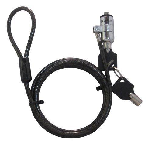 Sendt Black Notebook/Laptop Keyed Lock Security Cable Black 6 Ft