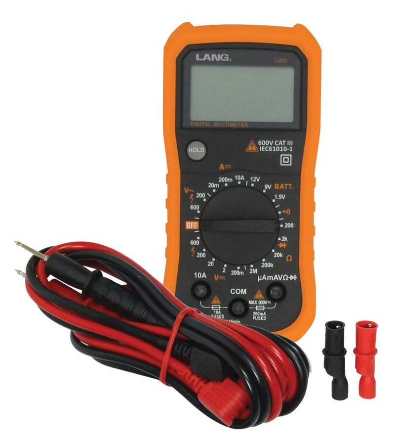 Lang Tools 13809 CAT III Digital Multimeter, Black