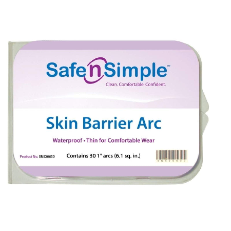 Safe n' Simple Skin Barrier Arc, 30 Count 1” x 30