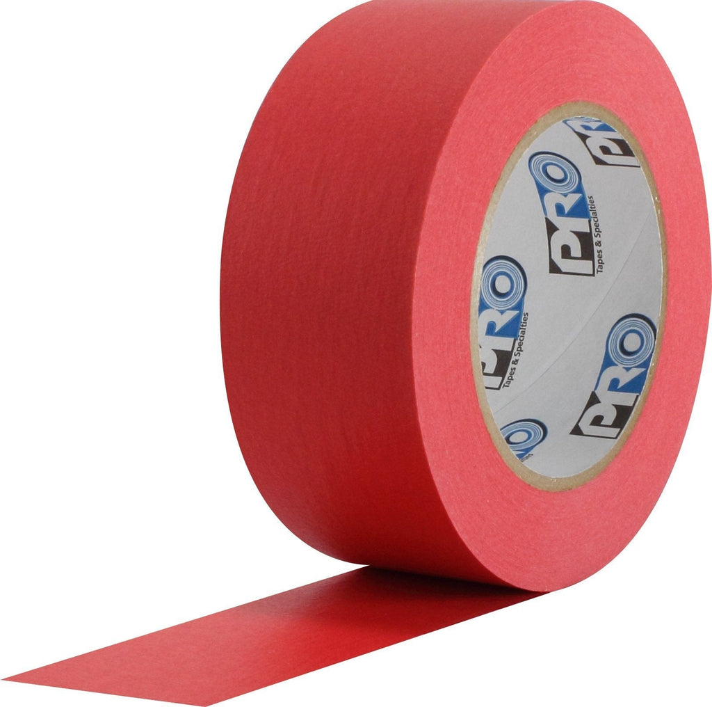 ProTapes Colored Crepe Paper Masking Tape, 60 yds Length x 2" Width, Red (Pack of 1) 2" (Pack of 1)