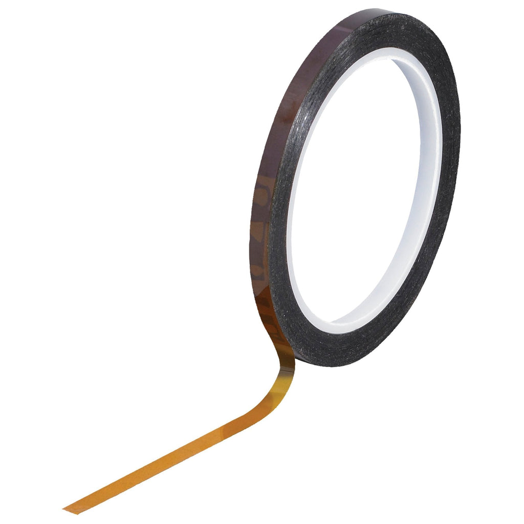 Kapton Silicone Adhesive Disc, 1/4" Diameter x 1 mil Thick Film, Brown, Set of 1000 (T961293)