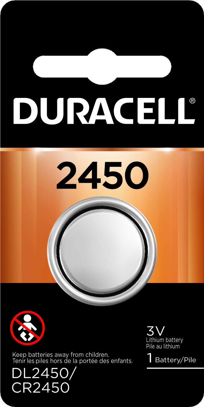 Duracell - 2450 3V Lithium Coin Battery - long lasting battery - 6 Count (Pack of 1)