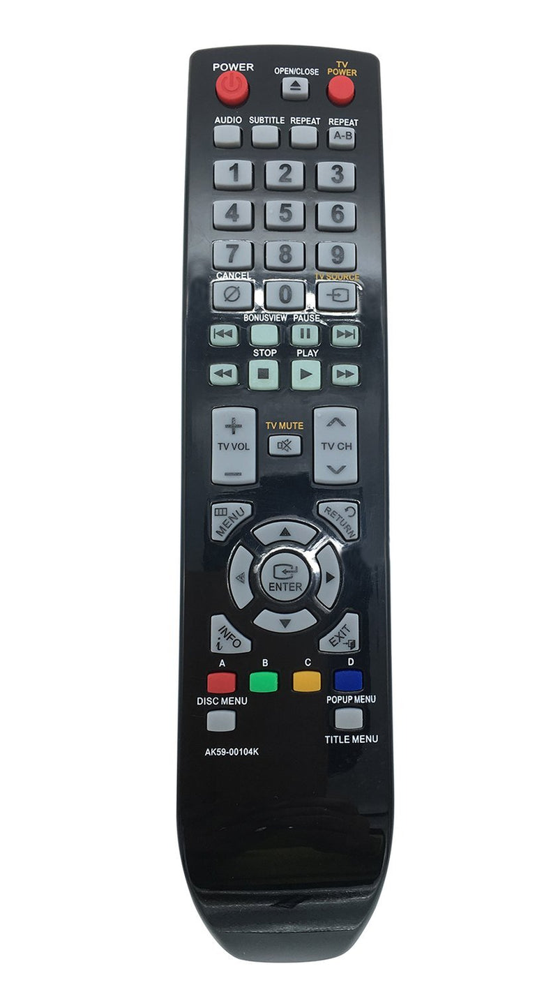 New Blu-Ray DVD Player Remote Control AK59-00104K for Samsung BD Blu-Ray DVD Player Work for BDP1590 BDP1600 BD-P1600/XAA BDP1602 BDP3600 BDP-1590