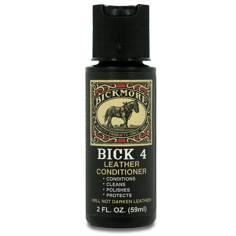 Bickmore Bick 4 Leather Conditioner 2oz - Best Since 1882 - Cleaner & Conditioner - Restore Polish & Protect All Smooth Finished Leathers 2 oz