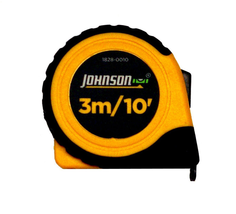 Johnson Level & Tool 1828-0010 Tape Measure Metric, 10-Feet 10 Foot Metric