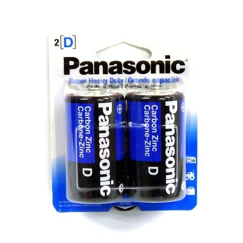 Panasonic UM-1NPA/2B D Battery 2PK Heavy Duty