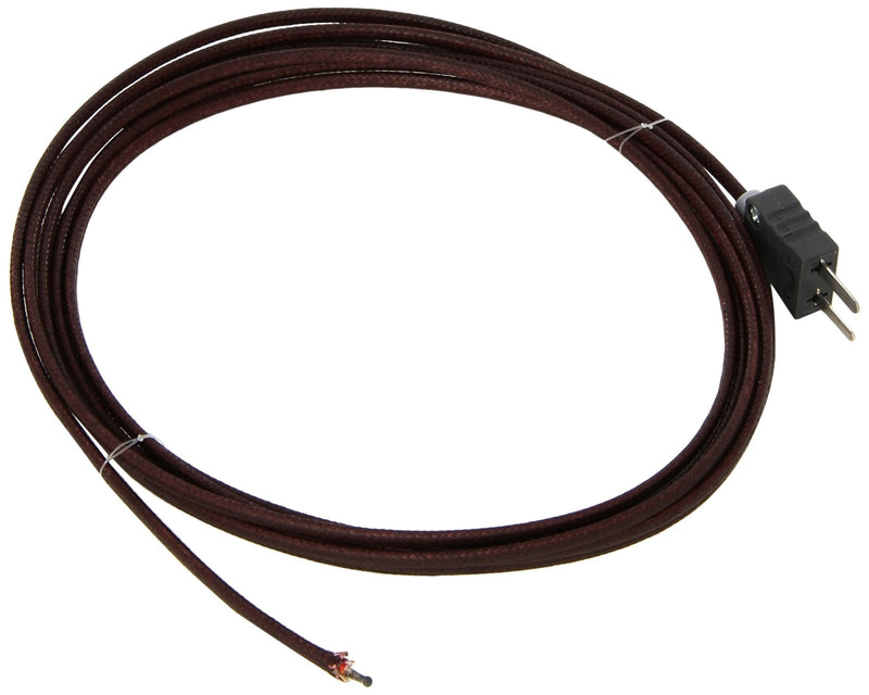 Oakton WD-08467-22 Fiberglass-Insulated Flexible Wire Thermocouple Probe, Type J, -418°F to 1300°F Temperature Range