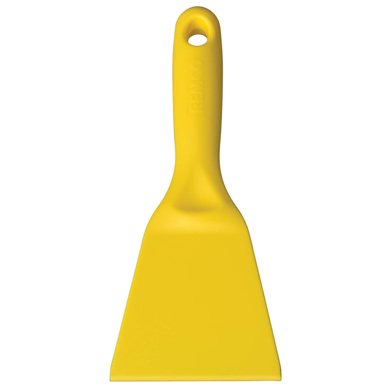 Remco 69616 Yellow Polypropylene Stiff Hand Scraper, Injection Molded Blade, 8" L x 3" W, 1 Piece 6961