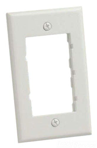 Panduit CBWH Classic 1-Gang Plastic Faceplate Frame, White