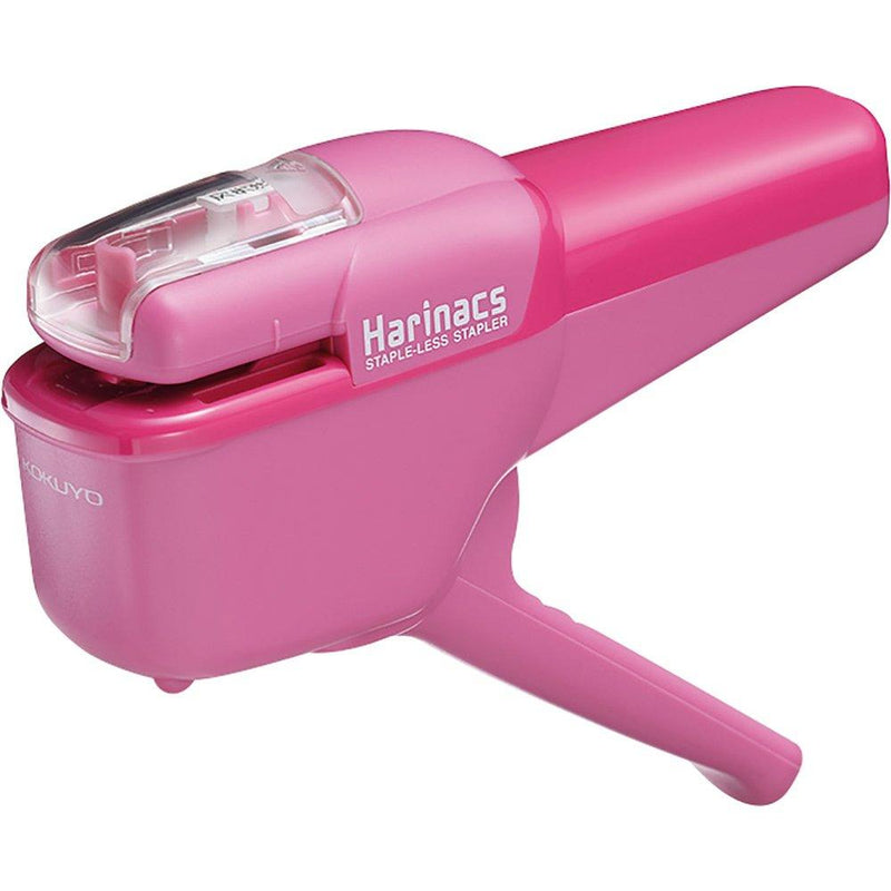 Kokuyo Harinacs Japanese Stapleless Stapler Ten-sheet Binding Pink SLN-MSH110P