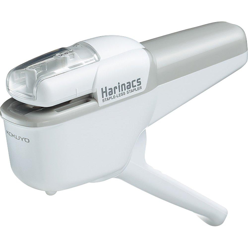 Kokuyo Harinacs Japanese Stapleless Stapler Ten-Sheet Binding White SLN-MSH110W