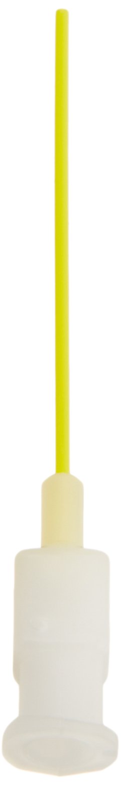 Metcal 920150-PTS Series TS-P Polypropylene Fluid Dispensing Plastic Needle, 1.5" Tip Size, 20 Gauge, Yellow (Pack of 50)