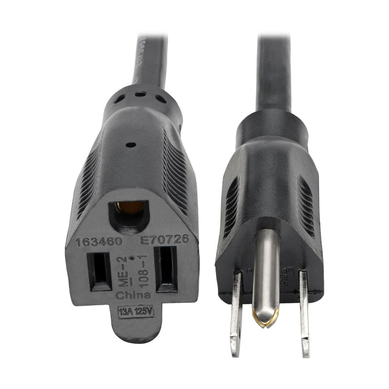 Tripp Lite Power Extension Cord, 13A, 16AWG (NEMA 5-15P to NEMA 5-15R) 6-ft.(P024-006-13A) Black 6 ft.