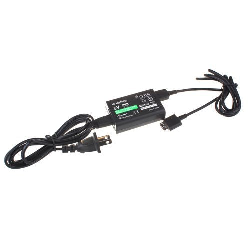 OSTENT US Plug AC Wall Charger Adapter & USB Charging Cable Cord Compatible for Sony PS Vita PSV
