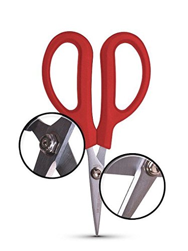 6 1/4" Fiber Optic Kevlar Cutter and Aramid Fiber Cutter - Best Scissors & Shears for Kevlar/Plastic/Canvas/Upholstery/Cloth/Fabric/Sailors Rope/Kevlar String/PCB Board/Tape and many others. (1)