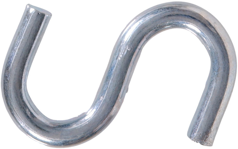 Hillman Hardware Essentials S Hook 7/8", Zinc Finish, 100-Pack