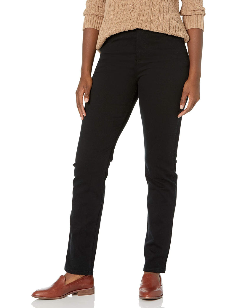 Gloria Vanderbilt Women's Amanda Classic Tapered Jean 4 Short Black