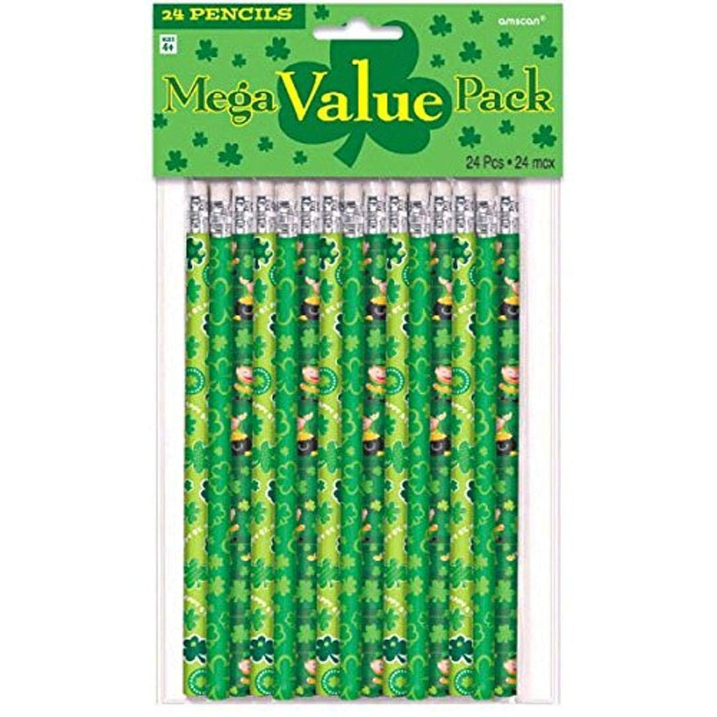 Amscan 394945 St Patrick's Day Party Pencil, 9 3/4" x 5 3/4", Green 1