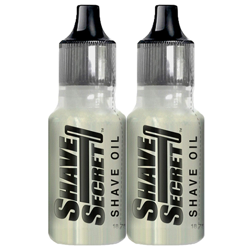 SHAVE SECRET SHAVING OIL- THE BEST SHAVE EVER! 18.75ML(2 Pack) 0.63 Fl Oz (Pack of 2)