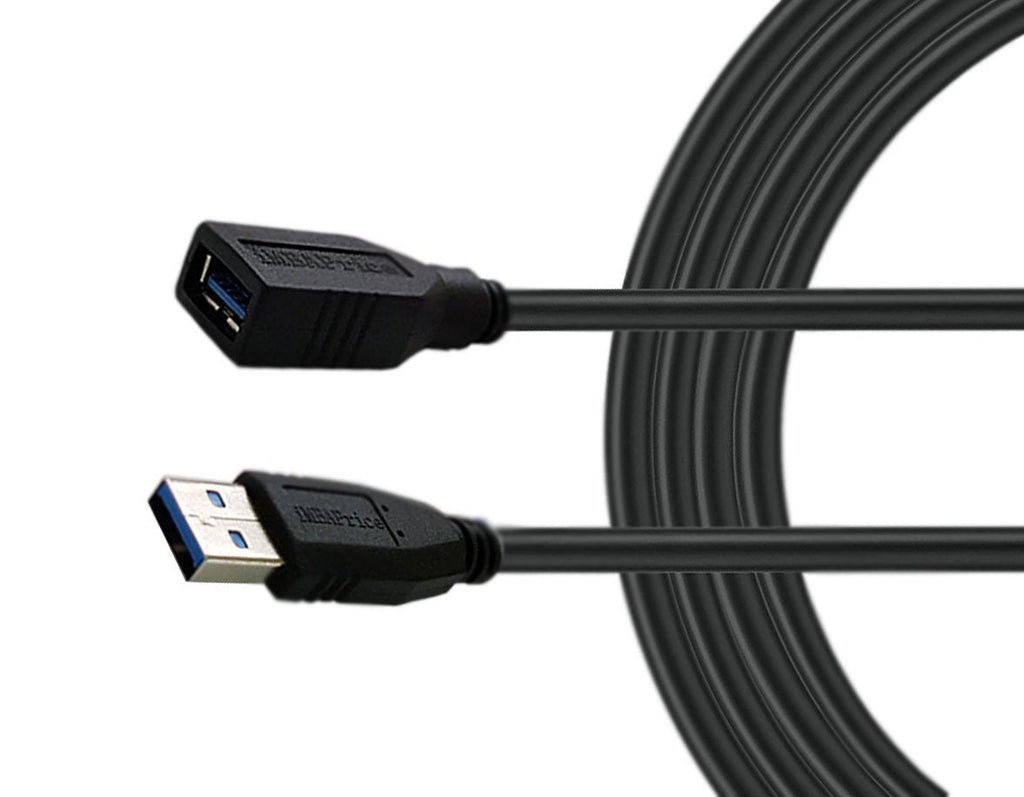 iMBAPrice USB 3.0 Extender - 15 Feet SuperSpeed USB 3.0 A Male to USB 3.0 A Female Extension Cable (Black) 15 Ft Black (USB 3.0)