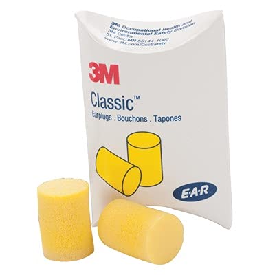 3M - Ear Classic Ear Plugs - 50 Pairs Of Individually Wrapped Ear Plugs
