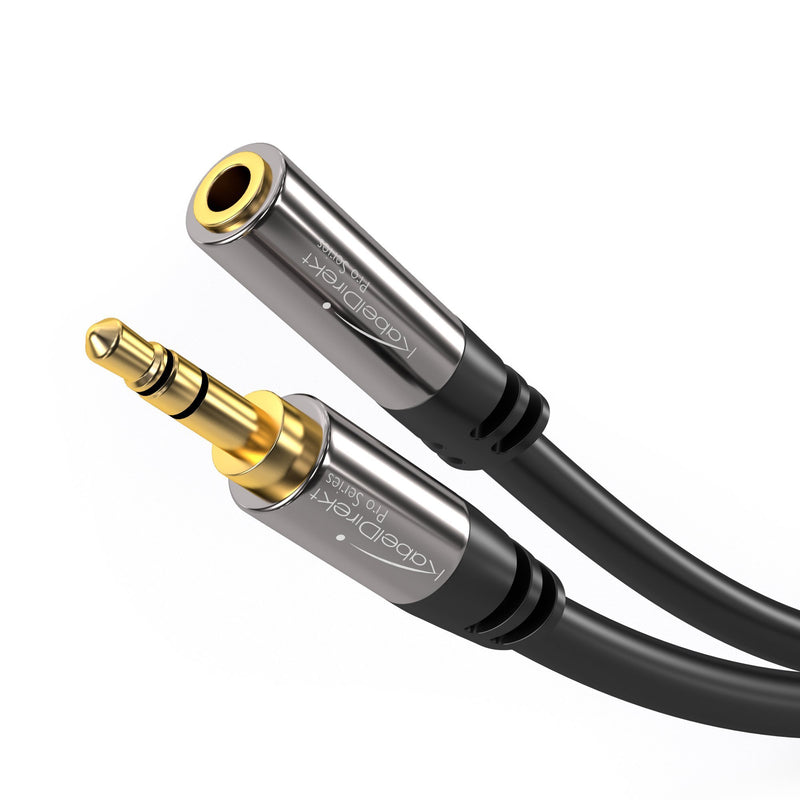 KabelDirekt â€“ (6 feet 3.5mm Male to 3.5mm Female Stereo Audio Extension Cable â€“ Pro Series 6 feet